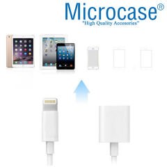 Microcase iPhone iPad Apple Pencil 1 Metre 8 Pin USB Uzatma Kablosu Beyaz - AL2564