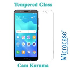 Microcase Huawei Y5 2018 Tempered Glass Cam Ekran Koruma