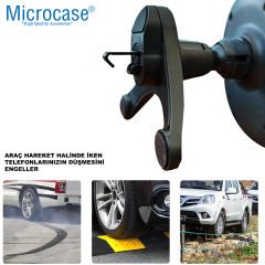 Microcase ZR683 360 Dönerli Universal Izgaralıktan Telefon Tutucu - AL4323