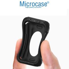 Microcase Apple Watch 7 45mm Rugged Armor Silikon Kılıf - Lacivert KN05