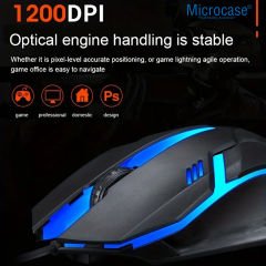 Microcase Kablolu Işıklı Gaming Oyuncu Mouse - AL4928