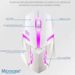 Microcase Kablolu Işıklı Gaming Oyuncu Mouse - AL4928