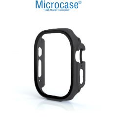 Microcase Apple Watch Ultra 49mm Ekran Korumalı Sert Rubber Kılıf - AL3173