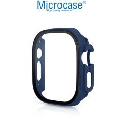 Microcase Apple Watch Ultra 49mm Ekran Korumalı Sert Rubber Kılıf - AL3173