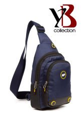 YB Collection Unisex Body Bag Su Geçirmez Kumaş Kulaklık Çıkışlı Çapraz Omuz Göğüs Çantası Siyah AL3872