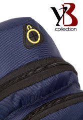 YB Collection Unisex Body Bag Su Geçirmez Kumaş Kulaklık Çıkışlı Çapraz Omuz Göğüs Çantası Siyah AL3872