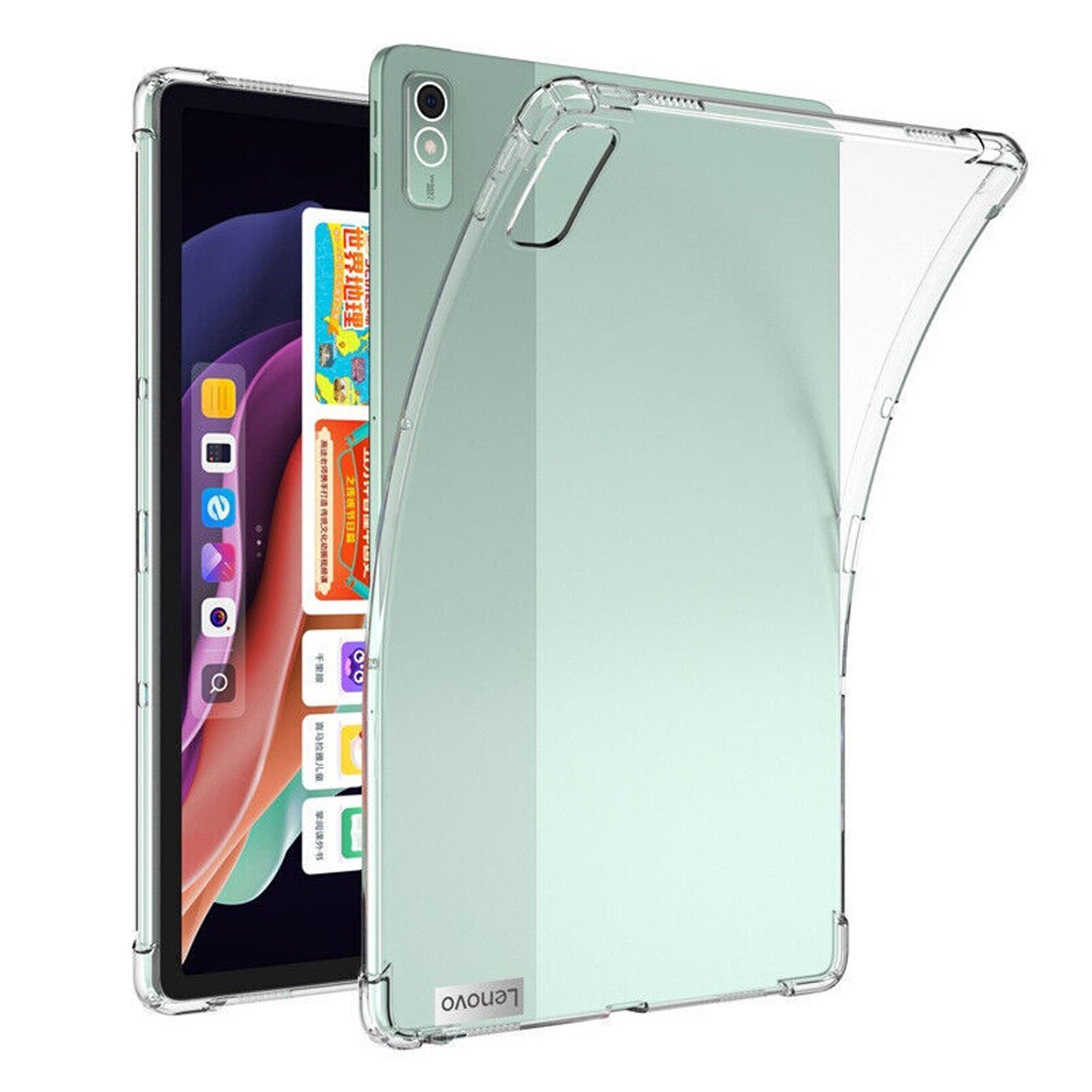 Microcase Lenovo Tab P11 2. Jenerasyon 11.5 inch Anti Shock Series Silikon Tpu Soft Kılıf - Şeffaf AL3308
