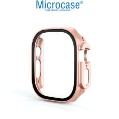 Microcase Apple Watch Ultra 49mm Ekran Korumalı Sert Rubber Kılıf - AL3173