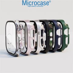 Microcase Apple Watch Ultra 49mm Ekran Korumalı Sert Rubber Kılıf - AL3173