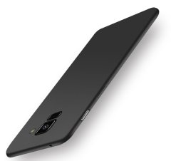 Samsung Galaxy A8 2018 Premium Matte Silikon Kılıf + Cam