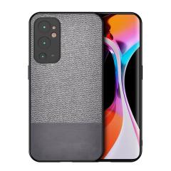 Microcase OnePlus 9RT 5G Fabrik Serisi Kumaş Desen Kılıf - Gri