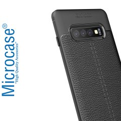Microcase Samsung Galaxy S10 Plus Leather Tpu Silikon Kılıf