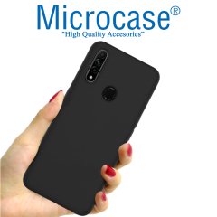 Microcase Oppo A31 Elektrocase Serisi TPU Silikon Kılıf - Siyah