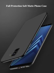 Samsung Galaxy A8 Plus 2018 Premium Silikon Kılıf + Cam