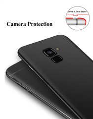 Samsung Galaxy A8 Plus 2018 Premium Silikon Kılıf + Cam