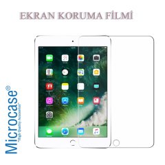 Microcase iPad 9.7 2017 Delüx Serisi Universal Standlı Deri Kılıf - Kırmızı + Ekran Koruma Filmi