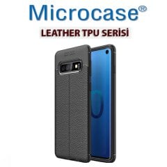 Microcase Samsung Galaxy S10 Leather Tpu Silikon Kılıf