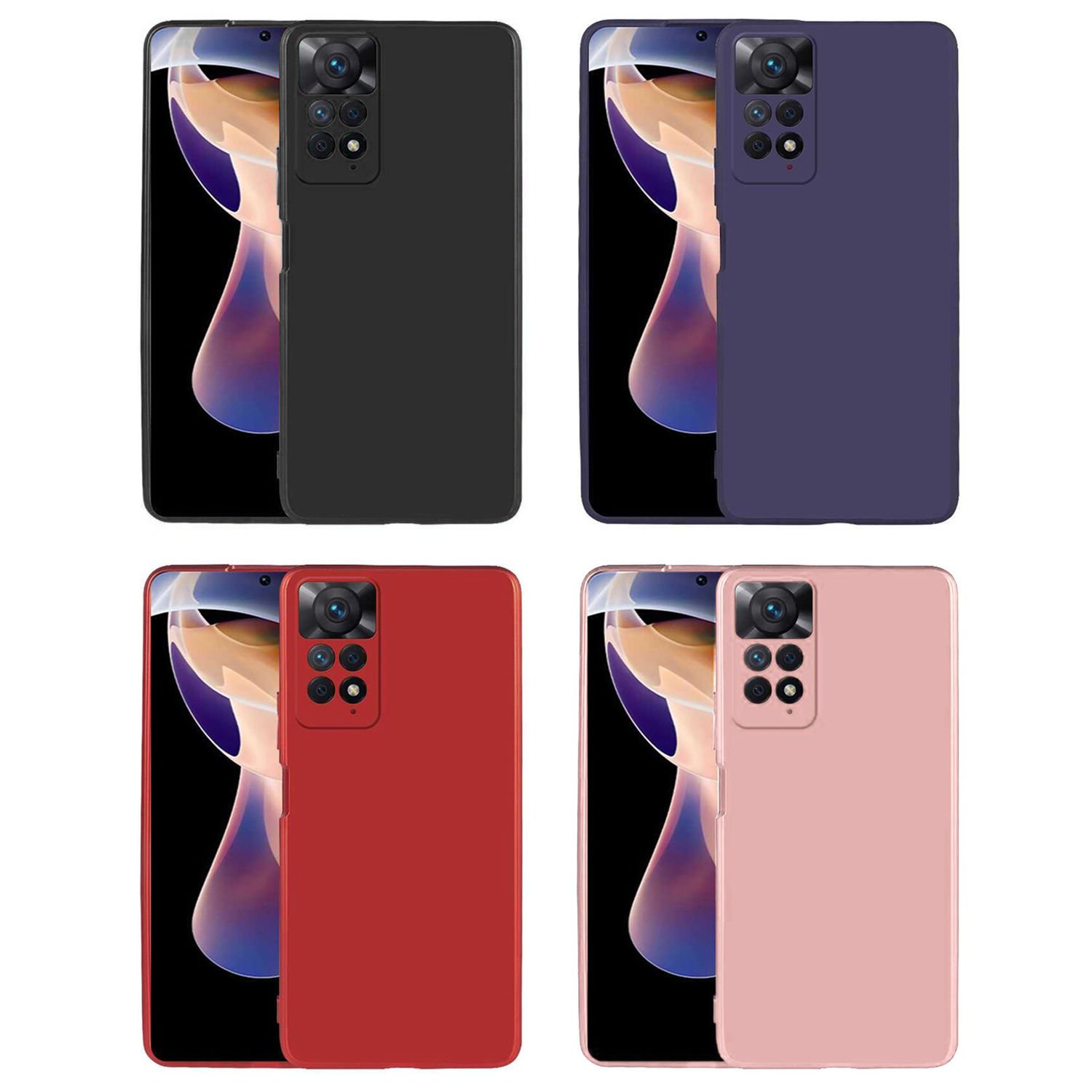 Microcase Xiaomi Redmi Note 11 Pro 4G/5G Global CamPRO Serisi Kamera Korumalı Silikon Kılıf - AL3427