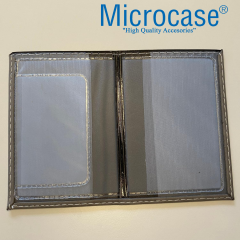 Microcase Suni Deri OTO Ruhsat Kabı Kılıfı Ruhsatlık + Ön Arka Panel Numaratör 1 Adet- AL5038
