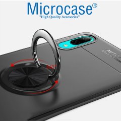 Microcase Samsung Galaxy M10 Focus Serisi Yüzük Standlı Kılıf