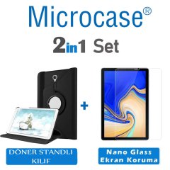 Samsung Galaxy Tab S4 10.5 T830 T835 360 Döner Stand Kılıf + NANO