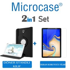 Samsung Galaxy Tab S4 10.5 T830 T835 360 Döner Stand Kılıf + FİLM