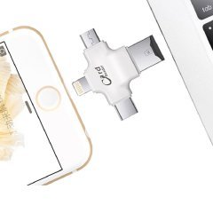 iPhone + MicroUSB + Type-C TF Kart Okuyucu Reader