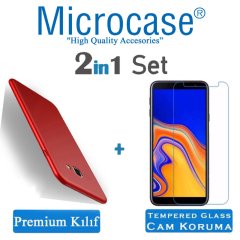 Samsung Galaxy J4 Plus Premium Matte Silikon Kılıf + Ekran Koruma