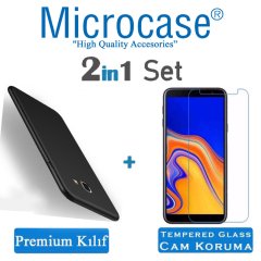 Samsung Galaxy J4 Plus Premium Matte Silikon Kılıf + Ekran Koruma