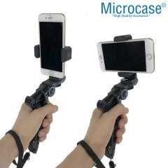 Microcase Telefonlar için Mini El Tutucu Tripod Vlog Video Fotoğraf - AL2461