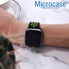 Microcase Amazfit GTR 2e 47 mm için Delikli Silikon Kordon Kayış - KY13