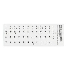 Microcase Almanca Q Klavye Etiketi Laptop Macbook PC Sticker - Beyaz AL3038
