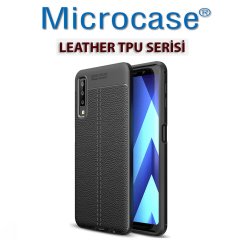 Samsung Galaxy A7 2018 Leather Tpu Silikon Kılıf + Ekran Koruma