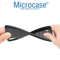Microcase Samsung Galaxy M10 Leather Tpu Silikon Kılıf
