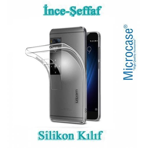 Microcase Meizu Pro 7 Plus İnce Soft Silikon Kılıf + Ekran Koruma