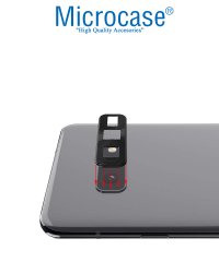 Microcase Samsung Galaxy S10e Kamera Lens Koruma Halkası - Kapalı Tasarım Siyah