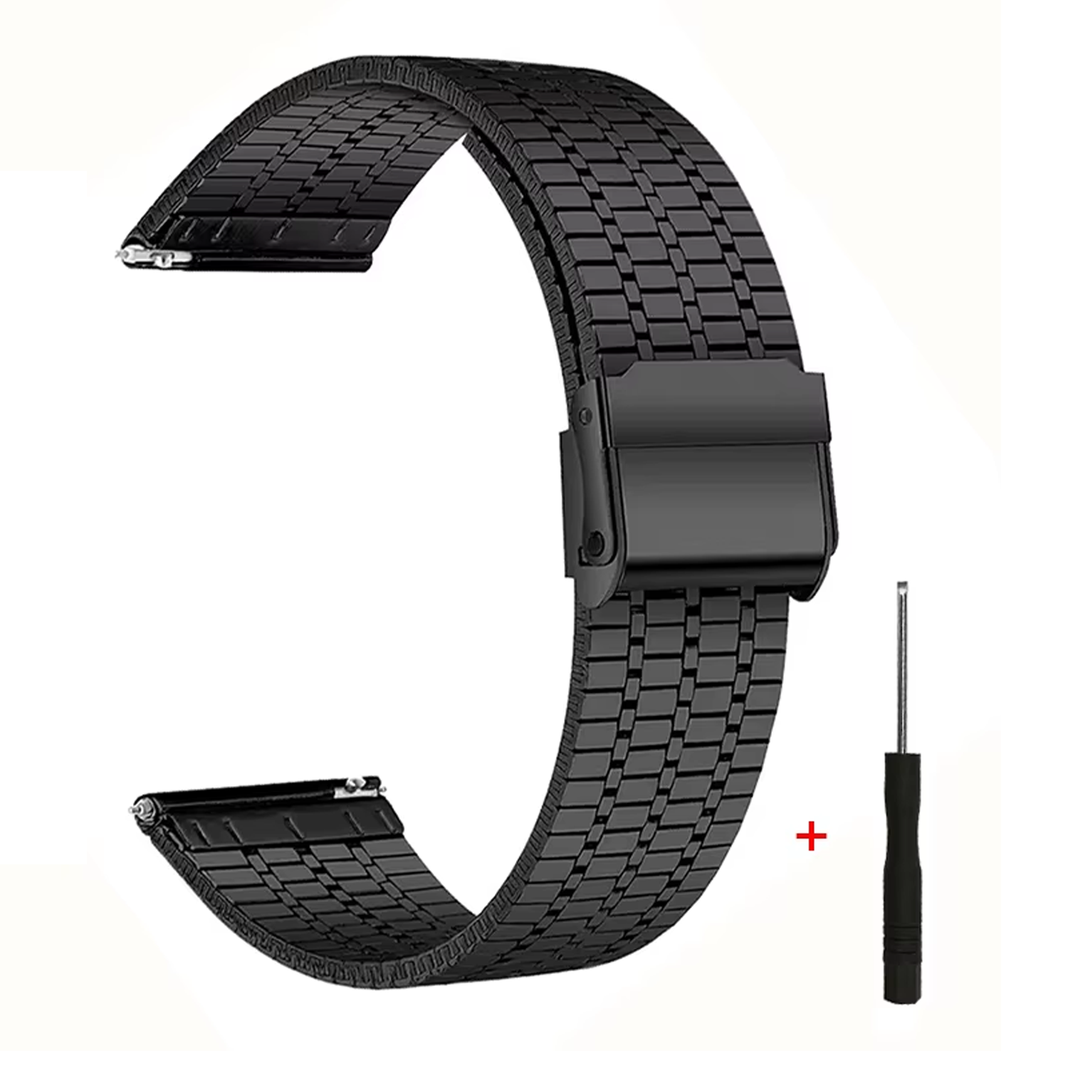 Microcase 22mm Universal Paslanmaz Çelik Metal Kordon Kayış-KY6554
