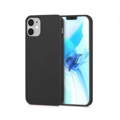Microcase iPhone 12 Premium Matte Silikon Kılıf - Siyah