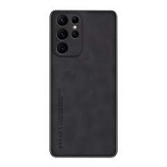 Microcase Samsung Galaxy S25 Ultra için Luxury Leather Series Deri Desenli Plastik Koruma Kılıf - AL8125
