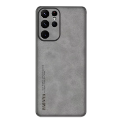 Microcase Samsung Galaxy S25 Ultra için Luxury Leather Series Deri Desenli Plastik Koruma Kılıf - AL8125