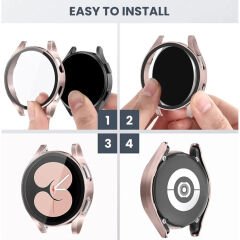 Microcase Samsung Galaxy Watch 5 44mm Ekran Korumalı Sert Rubber Kılıf - AL3173
