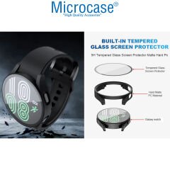 Microcase Samsung Galaxy Watch 5 44mm Ekran Korumalı Sert Rubber Kılıf - AL3173