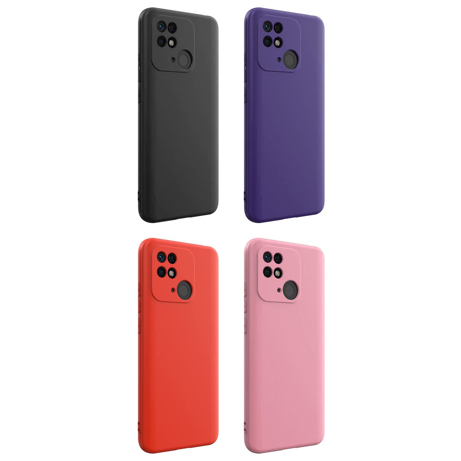 Microcase Xiaomi Poco C40 CamPRO Serisi Kamera Korumalı Silikon Kılıf - AL3427