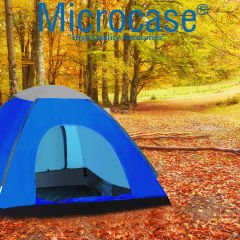 Microcase 3 Kişilik Manuel Yazlık Konforlu Kamp Çadırı 200x150x110cm Lacivert AL3893
