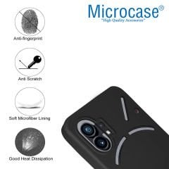 Microcase Nothing Phone 2 Elektrocase Serisi Silikon Kılıf - Siyah AL3340