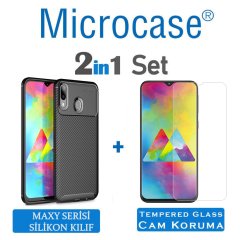 Samsung Galaxy M20 Maxy Serisi Silikon Kılıf + CAM (SEÇİN)