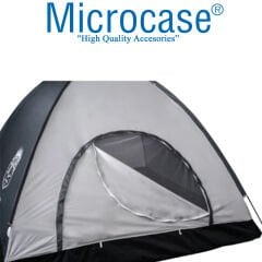 Microcase 4 Kişilik Manuel Yazlık Konforlu Kamp Çadırı 200x200x135cm Gri AL3894