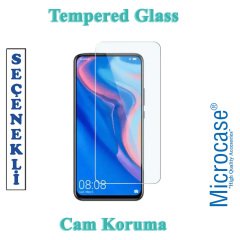 Microcase Huawei Y9 Prime 2019 Maxy Serisi Carbon Fiber Silikon Kılıf - Siyah + Tempered Glass Cam Koruma (SEÇENEKLİ)