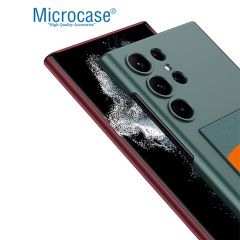 Microcase Samsung Galaxy S25 Ultra Parmak Tutuculu Kayış Askılı Plastik Kılıf - AL3565