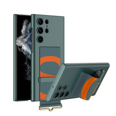 Microcase Samsung Galaxy S25 Ultra Parmak Tutuculu Kayış Askılı Plastik Kılıf - AL3565